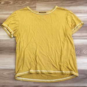 mustard yellow soft t shirt